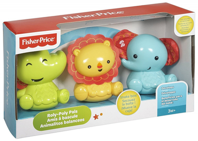 Set lodrash Fisher-Price Roly-Poly Pals, 3 figurina, për beba