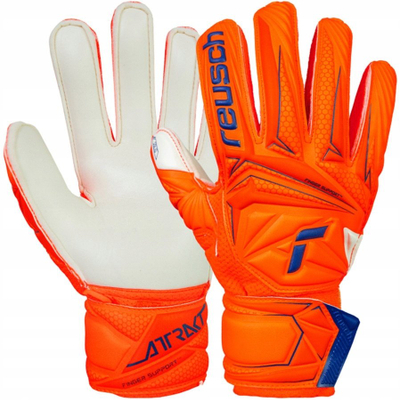 Doreza portieri Reusch Attrakt Solid Finger Support Jr, për fëmijë, mbrojtje gishtash, portokalli