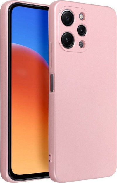 Kapak telefoni Rowy për Xiaomi Redmi 12 4G, TPU, metallic, rozë