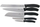 Kellëf prej dru-ahu Victorinox "Swiss Classic", me 5 thika kuzhine