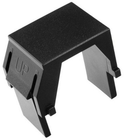 Kapak blind Solarix SXKJ-0-BK, për panele patch modulare, i zi
