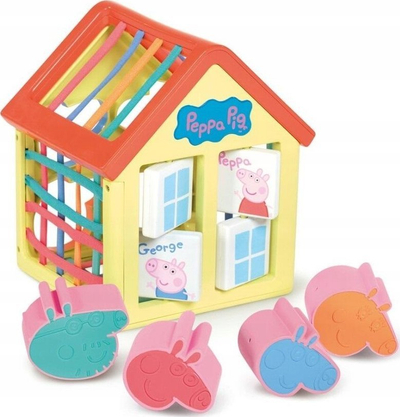 Играчка сортер TOMY Peppa Pig куќа Винка Пепа E73528, за форми, повеќебојна