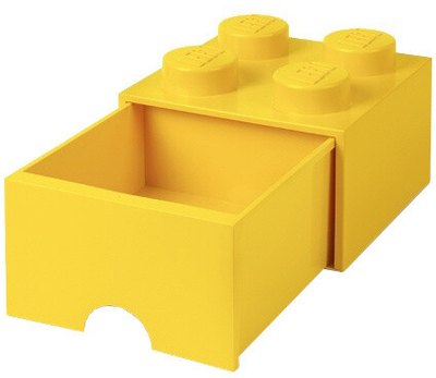 LEGO кутија, со фиока, small (4), жолта