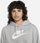 Bluzë me kapuç Nike Sportswear Club Fleece W DQ5850-063, për goca, fleece, gri e çelët