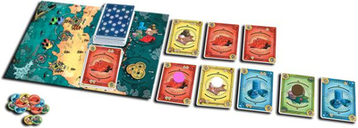 Игра на маса Cube Merchants of Osaka, стратешка, за 2 до 4 играчи, повеќебојна