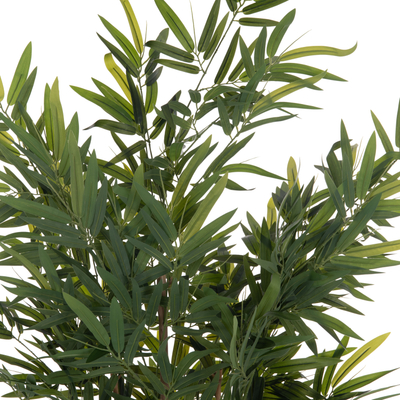 Bimë dekorative sintetike Bamboo HM4736, 180cm, në vazo, jeshile