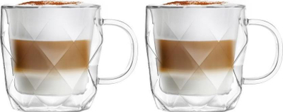 Set filxhanësh Vialli Design Geo 8500, 2 copë, 330ml, xham transparent