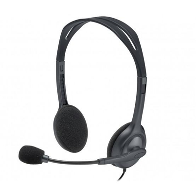 Kufje me mikrofon Logitech H111, stereo, me kabllo, 3.5mm, të zeza