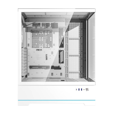 Kuti kompjuteri DarkFlash DY451L, ATX MIDI Tower, xham i temperuar, e bardhë