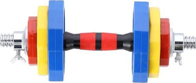 Set shtangash HMS SKC20, 2x10kg, me kuti transporti, gri