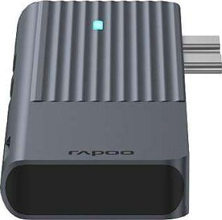 Docking station Rapoo UCM-2003, USB-C, trup alumini, gri