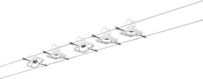 Litar ndriçimi Paulmann Mac II, 5x10W, GU5.3, 230V, i bardhë