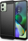 Kuti Tech-Protect Carbon për Motorola Moto G54 5G, TPU, antishok, e zezë