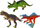 Set lodrash me dinozaurë Dinosaur Figures, 6 figura, shumëngjyrëshe