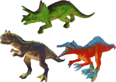 Set lodrash me dinozaurë Dinosaur Figures, 6 figura, shumëngjyrëshe