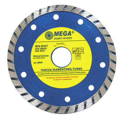 Teh diamanti Mega Turbo 88630, 2.8x7.0mm, 230mm, i argjendtë