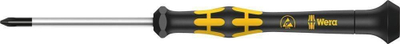 Kaçavidë precize Wera ESD PH0x60mm, kryq, dorezë ergonomike, e zezë