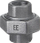 Bashkues tubi G Ff, gize e farkueshme, 1 1/2", i galvanizuar