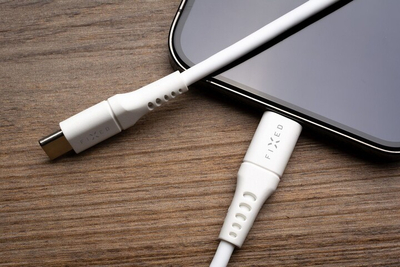 Kabllo karikimi dhe të dhëna FIXED USB-C - USB-C, USB 2.0, PD 60W, 0.5m, e bardhë