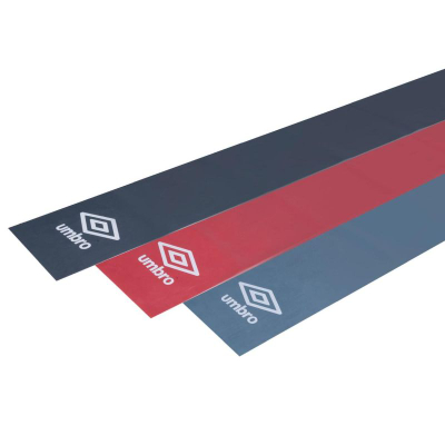 Shirita elastikë fitness Umbro Stretching Bands, set me 3 copë, me rezistencë në nivele të ndryshme, shumëngjyrësh