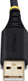 Kabllo adapter StarTech me 2 porta USB në serial, 60cm, USB A në DB9 RS232, ngjyrë e zezë