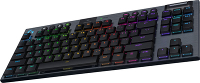 Tastierë gaming Logitech G915 X TKL, wireless, RGB, e zezë