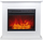 Oxhak elektrik Flammifera WS-Q-11-MDF22W, efekt flake realiste, për ambiente të brendshme, i bardhë
