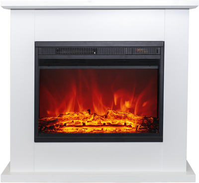 Oxhak elektrik Flammifera WS-Q-11-MDF22W, efekt flake realiste, për ambiente të brendshme, i bardhë