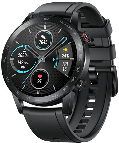 Orë e mençur Honor Magic 2 Charcoal, e zezë 46 mm