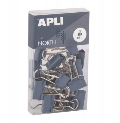Капси биндер APLI Up North, 19 mm, 15 парчиња, сина