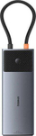 Adapter USB-C Hub Baseus Metal Gleam Series II, 10‑në‑1, 2x HDMI, gri