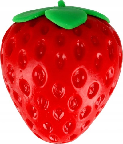 Lodër antistres MEGA CREATIVE Pressed Strawberry, e butë, e mbushur me xhel, shumëngjyrëshe
