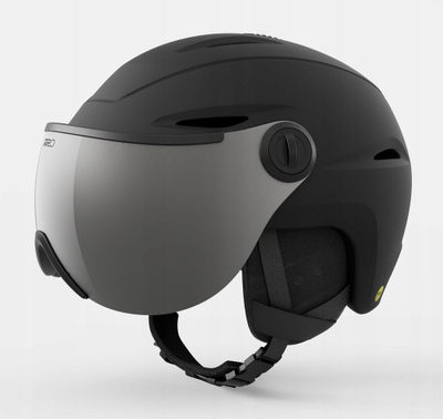 Helmetë ski Giro Vue Visor 71, me vizor t’integrum, me sistem rregullimi, e zezë