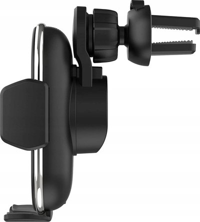 Karikues wireless për makinë MediaRange MRMA117, montohet te grilat e ajrit, 15W, i zi