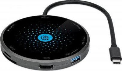 Dok USB-C Manhattan me HDMI 4K edhe karikim pa tel 60W, i zi