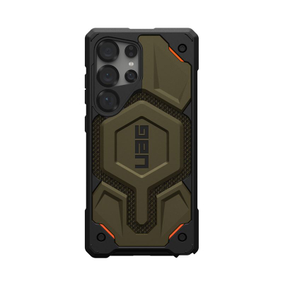 Mbulesë telefoni UAG Monarch Pro për Galaxy S25 Ultra, magnetike, Kevlar, jeshile