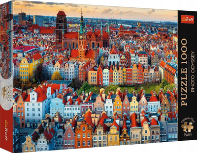 Puzzle Trefl Viewpoint Gdansk Poloni, 1000 copa, shumëngjyrësh