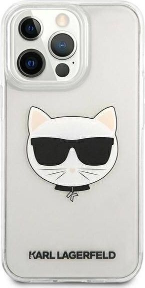 Mbrojtëse telefoni Karl Lagerfeld Choupette Head, për iPhone 13 Pro Max, TPU, e tejdukshme