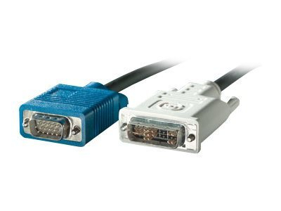 Кабел VALUE DVI во VGA, DVI 12+5 машки во VGA машки, 5 m, црн