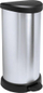 Kанта со педала Curver, 5L, пластика, сребрена