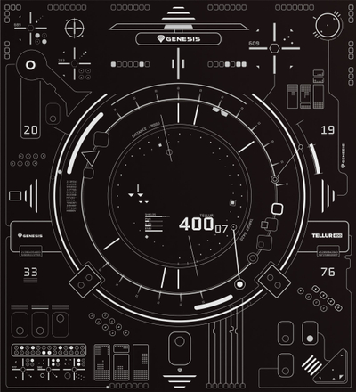 Tapet mbrojtës për karrige gaming Genesis Tellur 400, katror 100 cm, i zi