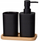 Set banjoje Melex, dozues sapuni 350ml, sapunore, i zi