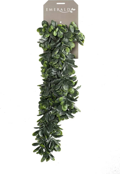 Вештачко висечко растение Emerald Crassula, 80 cm, зелено