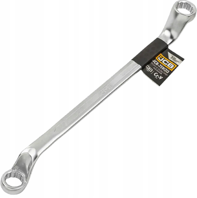 Çelës unazor JCB, 12x13mm, kokë e dyfishtë 75°, Cr-V