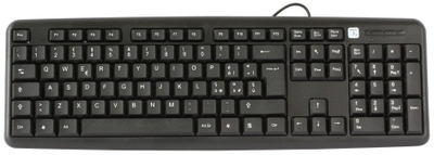 Tastierë Techly IDATA 955, me kabllo, PS2, layout US, e zezë