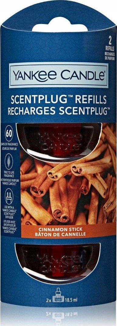 Rimbushje difuzeri Yankee Candle ScentPlug Cinnamon Stick, set 2 copë, 18.5 ml