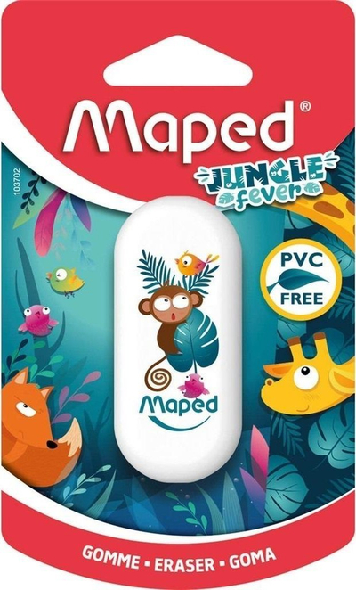 Gomë Maped Jungle Fever, për grafit, e bardhë