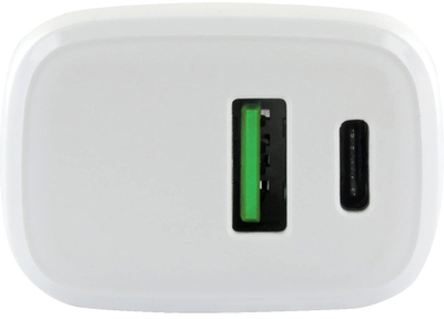 Karikues USB Techly IPW-USB-20WAC, 20W, me 2 porta USB dhe USB C, i bardhë