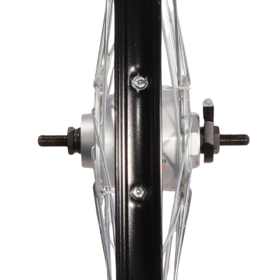 Rrotë e përparme biçiklete Shimano Nexus, 28", dynamo 6V 3W, e zezë
