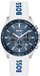 Orë dore për meshkuj Hugo Boss Strike 1514238, e bardhë